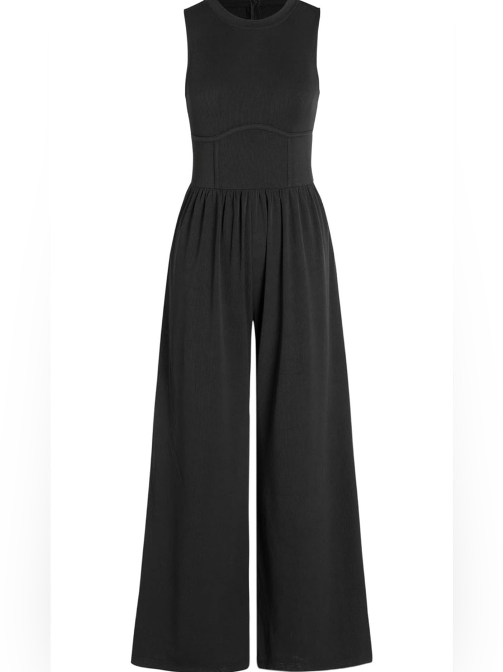 Black Wide-Leg Jumpsuit